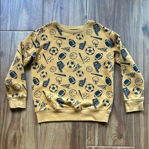 Jumping Beans Mustard Sports Print Sweatshirt